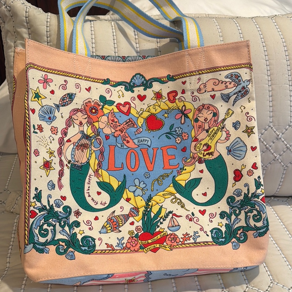 Vibrant Floral Design Tote Bag